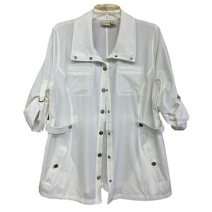 Zenergy white utility jacket